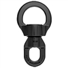 Rock Exotica Rotator Round Stainless Steel Swivel Small Black S2S-B