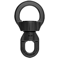 Rock Exotica Rotator Round Stainless Steel Swivel Small Black S2S-B