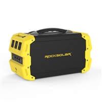 RockSolar Portable Solar Generator 110v at 400watts 12v USB QC3.0 444Wh (120000mAh / 3.7V) RS650