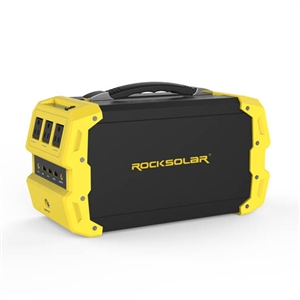 RockSolar Portable Solar Generator 110v at 400watts 12v USB QC3.0 444Wh (120000mAh / 3.7V) RS650