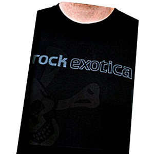 Rock Exotica Men's rockTee Skull Black