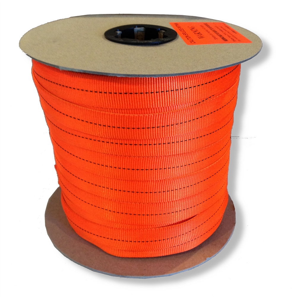 Climb-Spec Tubular Webbing 1 inch x 100 yard Spool Orange :: OmniProGear.com