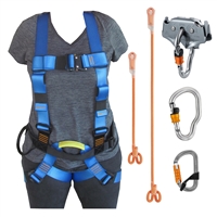 Complete Zipline Kit with Full Body Harness and Pulley