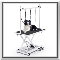 electric lifting grooming table, pet grooming table, dog grooming table, grooming table,electric lifting dog grooming table, stainless steel, non-slip, no slip, durable