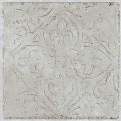 Pietra d'Assisi Bianco Deco Porcelain Tile 8"x8" Suwanee Atlanta Brookhaven Georgia