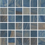 Macaubas Azul Anticato Porcelain Tile 2"x2" Square Mosaic Suwanee Buford Atlanta Georgia GA