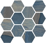 Macaubas Azul Anticato Porcelain Tile Hexagon Mosaic Suwanee Atlanta Griffin Georgia GA