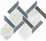 Macaubas Azul+Pearl Porcelain Tile Rope Mosaic