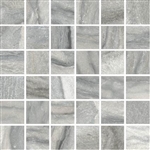 Macaubas Oyster Natural Porcelain Tile 2"x2" (12" x 12" Sheet) Square Mosaic