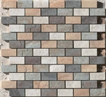 Mosaic Eternity Mix 1" x 2" Mur (A/G/F/M) (12" X 12" Sheet),Suwanee, Atlanta, Johns Creek, Buford, Duluth, Gwinnett, Alpharetta, Lilburn, Roswell,Flooring, Tile, Wood, Porcelain Tile, Ceramic Tile, Mosaic Tile, Mosaic, installation product sale, happy flo