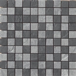 Mosaic Eternity Mix (Black+Grey) 1.5" x 1.5" (12" X 12" Sheet)