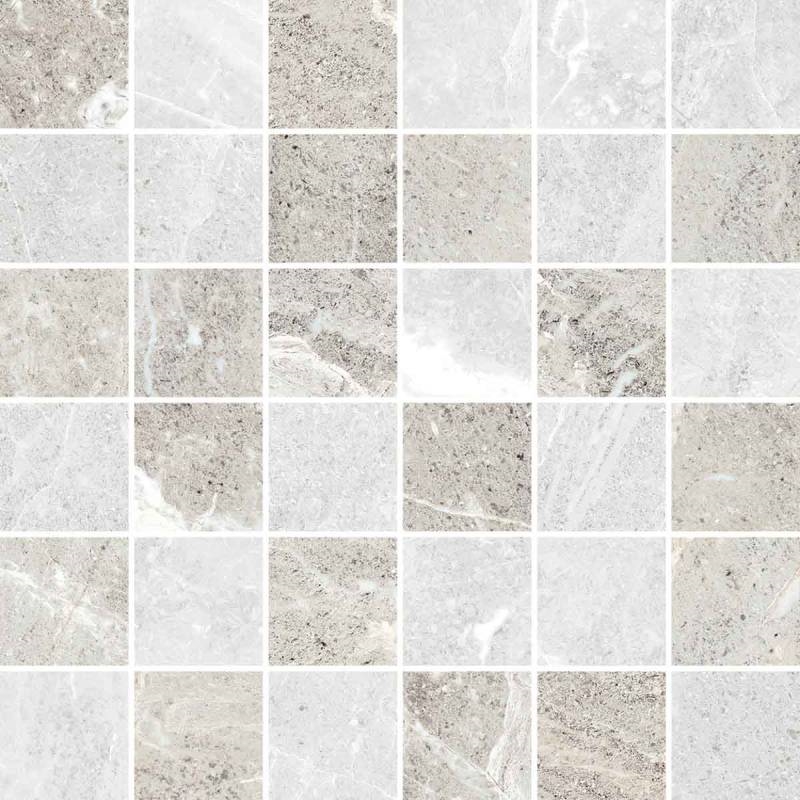 Mosaic Flint Ice 2" X 2" (White-Silver Mix) 12" X 12" Sheet Suwanee, Atlanta, Johns Creek, Buford, Duluth, Gwinnett, Alpharetta, Lilburn, Roswell,Flooring, Tile, Wood, Porcelain Tile, Ceramic Tile, Mosaic Tile, Mosaic, installation product sale, happy flo