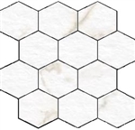 Mosaic Blast Calacatta Hexagon (12" X 12") Sheet Suwanee, Atlanta, Johns Creek, Buford, Duluth, Gwinnett, Alpharetta, Lilburn, Roswell,Flooring, Tile, Wood, Porcelain Tile, Ceramic Tile, Mosaic Tile, Mosaic, installation product sale, happy floors, happy