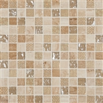 Cordoba Beige Deco Mosaic Mix 1" x 1" (12" X 12" Sheet)Suwanee, Atlanta, Johns Creek, Buford, Duluth, Gwinnett, Alpharetta, Lilburn, Roswell,Flooring, Tile, Wood, Porcelain Tile, Ceramic Tile, Mosaic Tile, Mosaic, installation product sale, happy floors,