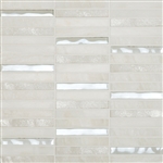 Cordoba White Linear Mosaic 0.6X4 (12" X 12" Sheet)Suwanee, Atlanta, Johns Creek, Buford, Duluth, Gwinnett, Alpharetta, Lilburn, Roswell,Flooring, Tile, Wood, Porcelain Tile, Ceramic Tile, Mosaic Tile, Mosaic, installation product sale, happy floors, happ