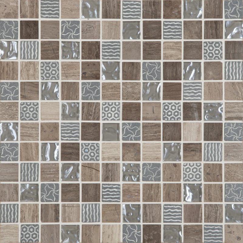 Cordoba Grey Deco Mosaic Mix 1" x 1" (12" X 12" Sheet)Suwanee, Atlanta, Johns Creek, Buford, Duluth, Gwinnett, Alpharetta, Lilburn, Roswell,Flooring, Tile, Wood, Porcelain Tile, Ceramic Tile, Mosaic Tile, Mosaic, installation product sale, happy floors, h