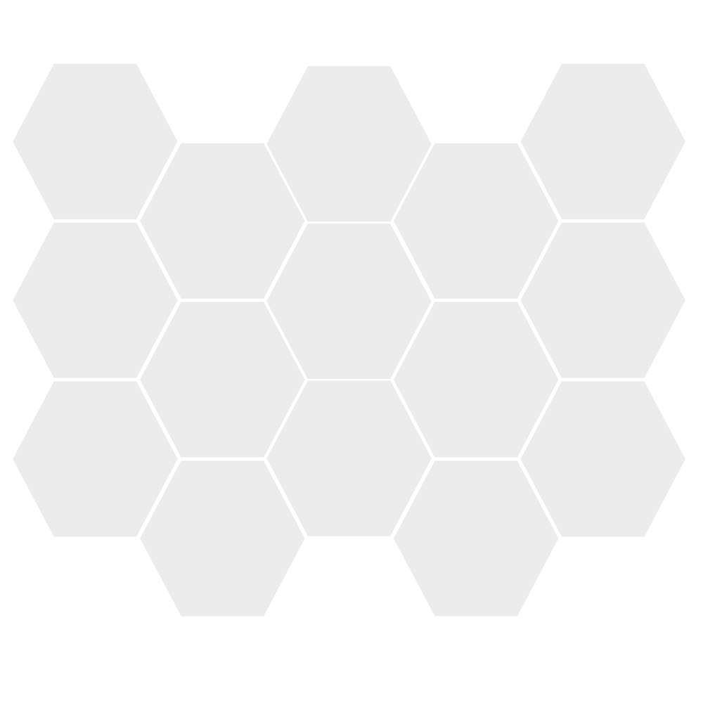 Alaska Mosaic Hexagon (10" X 14" Sheet) Matte Suwanee Atlanta Johns Creek Alpharetta Georgia