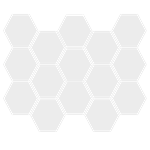 Alaska Mosaic Hexagon (10" X 14" Sheet) Glossy Suwanee Atlanta Johns Creek Alpharetta Georgia