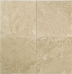Ivory Medium Honed & Filled Straight Edge 12" X 12"