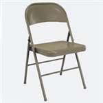 CHAIR FOLDING STEEL TAUPE