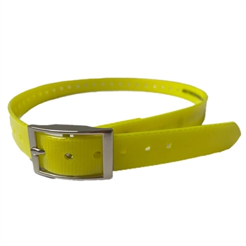 yellow dog collar strap