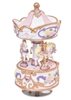 Musical Horse Carousel Mauve