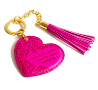 Intrinsic Heart Key Chain Mystic Pink