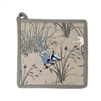 The Linen Press Organic Pot Holder Blue Wren