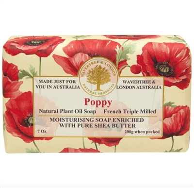Wavertree & London Poppy Soap 200g