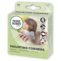 HomeHobby by 3L <BR>Conservation Mounting Corners <BR>Clear 3/4" <BR> 250 pcs