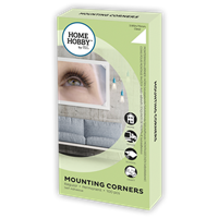 HomeHobby by 3L <BR> Conservation Mounting Corners <BR>Clear Regular View 3" <BR> 100 pcs