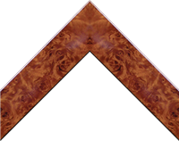 Mystic Burls<br>1 5/8" Wood Moulding<br>Hi-Gloss Honey Pecan