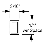 Econospace #250 1/4" <BR> (12-5 Foot Pcs - Tube)<BR>Clear