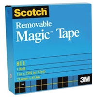 3M 811 Magic Plus Tape 72 Yd Roll - 3&quot; core