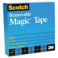 3M 811 Magic Plus Tape 72 Yd Roll - 3" core