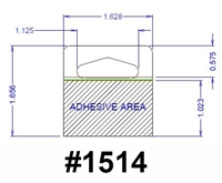 Plastic Self Adhesive Hangers<BR> ( 1000 Ct. )