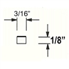 Archival Spacers White Solid 1/8" (20 x 5' Sticks)