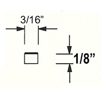 Archival Spacers White Solid 1/8" (20 x 5' Sticks)