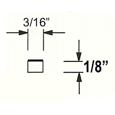 Archival Spacers White Solid 1/8" (20 x 5' Sticks)