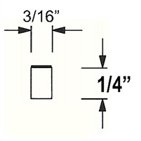 Archival Spacers White Solid 1/4" (12 x 5' Sticks)