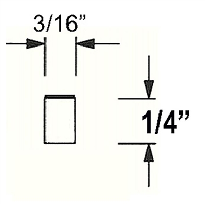 Archival Spacers White Solid 1/4" (12 x 5' Sticks)