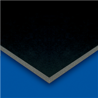 Bainbridge Black Surface with Black Core Foam Board 1/2 in - 48 x 96