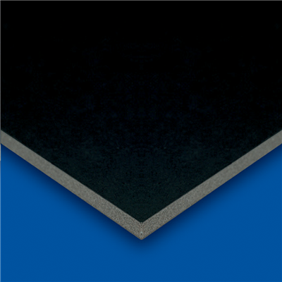 Bainbridge Black Surface with Black Core Foam Board 1/2 in - 48 x 96