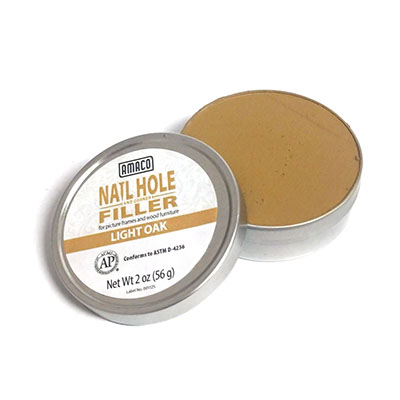 Nail hole filler for wood frames