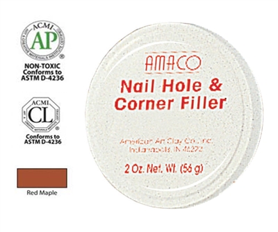 Nail hole filler for wood frames