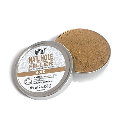 Nail hole filler for wood frames