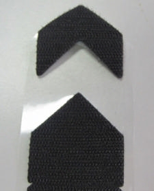 Velcro hook corners for sample frame mouldings