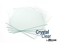 stack of crystal clear 2mm glass panes
