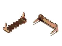 Brass Hardwood <BR>Nailess Sawtooth Hanger <BR> (2 in x 5/16 in) <BR> (1000 ct)