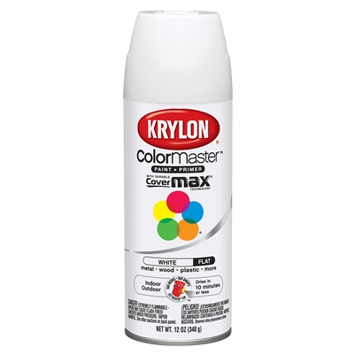 #1502 Krylon flat white spray paint